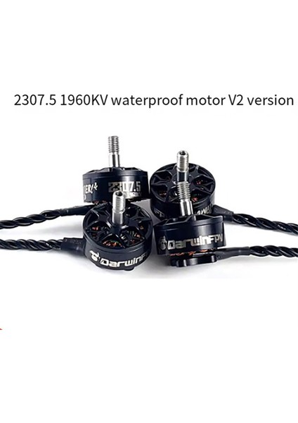 Darwinfpv 2307.5 1960KV Aeromodelling Drone Traverser Hulk Iı Su Geçirmez V2 Sürümü Için Motor (Yurt Dışından)