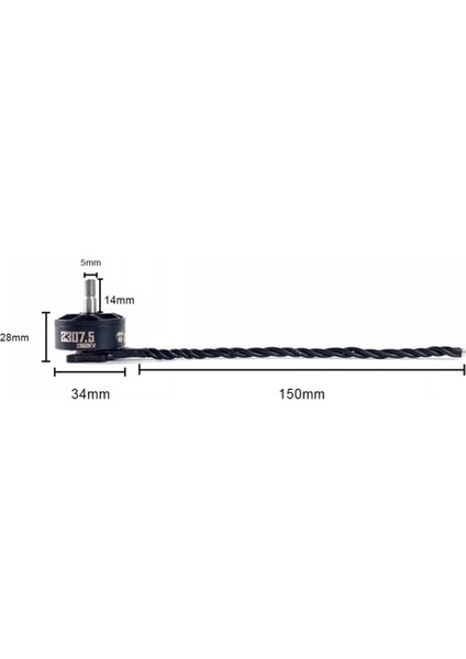 Darwinfpv 2307.5 1960KV Aeromodelling Drone Traverser Hulk Iı Su Geçirmez V2 Sürümü Için Motor (Yurt Dışından)