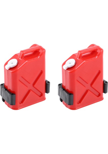 2x Rc Kaya Tırmanıcı 1:10 Aksesuarları Mini Yakıt Tankı CC01 Axial SCX10 90046 D90 D110 -4 Kırmızı (Yurt Dışından)