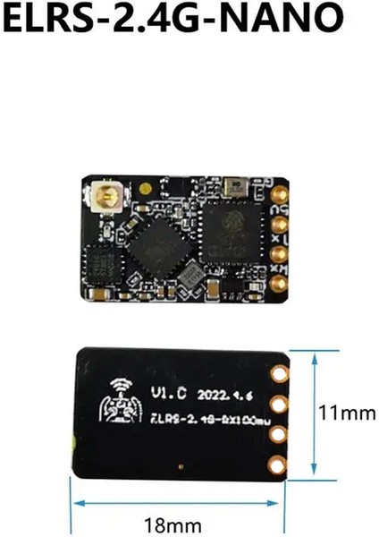 Elrs Nano 2.4g Alıcı Expresslrs Rc Fpv Traversing Drone Parçaları Için Uzun Menzilli (Yurt Dışından)