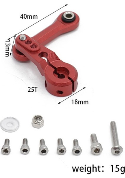 Metal 25T Servo Kol + Bağlantı Çubuğu Arrma 1/7 Infractıon Mojave 1/8 Kraton Senton Talıon Outcast Yükseltme Parçaları,c (Yurt Dışından)