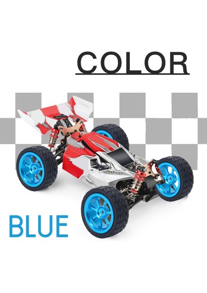 65MM Metal Jant + Yüksek Tutuşlu Kauçuk Lastikler 144001 A959 A959-B 124019 124018 Rc Araba Parçaları, Mavi (Yurt Dışından) modelleri