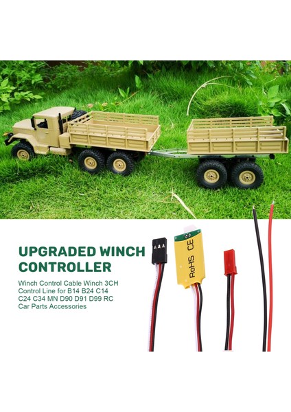 Vinç Kontrol Kablosu 3ch Hattı B14 B24 C14 C24 C34 Mn D90 D91 D99 Rc Araba Parçaları Aksesuarları (Yurt Dışından) fırsatları