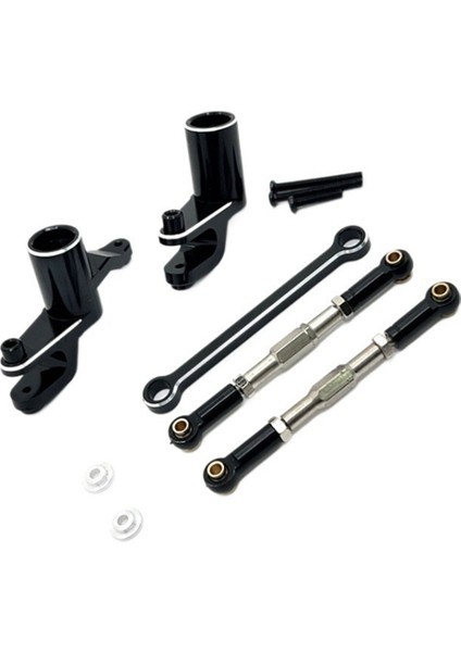Rc Araba Yükseltme Direksiyon Tertibatı Çekme Çubuğu Takımı 1/12 UD1201 UD1202 UD-12PRO Parçaları Siyah (Yurt Dışından)