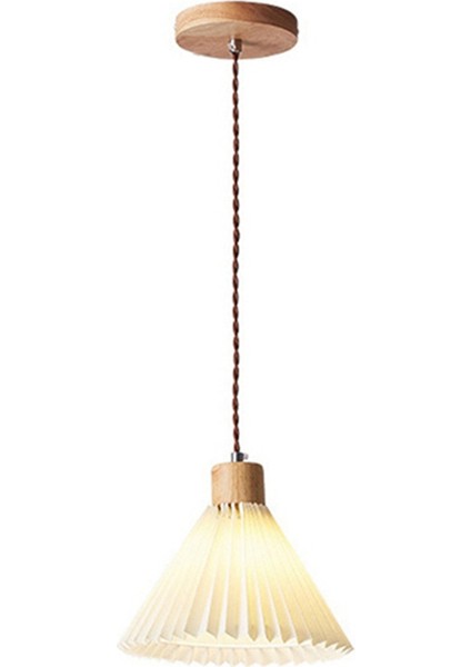 Iskandinav Pliseli Başucu Avizesi Ev Yatak Odası Yemek Odası Masa Sarkıt Lambası Modern Aydınlatma Armatürleri, 23CM (Yurt Dışından) indirimleri