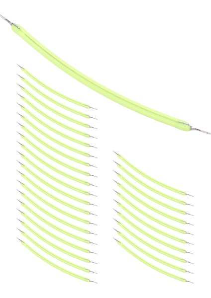 30 Adet 3V Ultra Ince LED Esnek Filament 60MM Retro Ampul Parçaları Diyot Aydınlatma Yeşil Işık (Yurt Dışından) modelleri