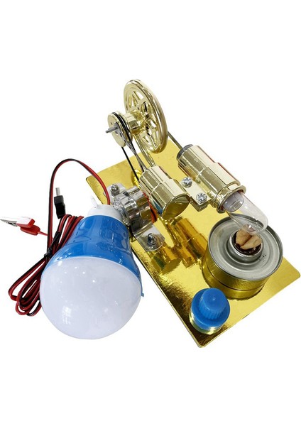 Stirling Dengeli Motor Modeli Buhar Gücü Fiziği Küçük Üretim Buluş Deneyi Eğitim Aracı (Yurt Dışından)