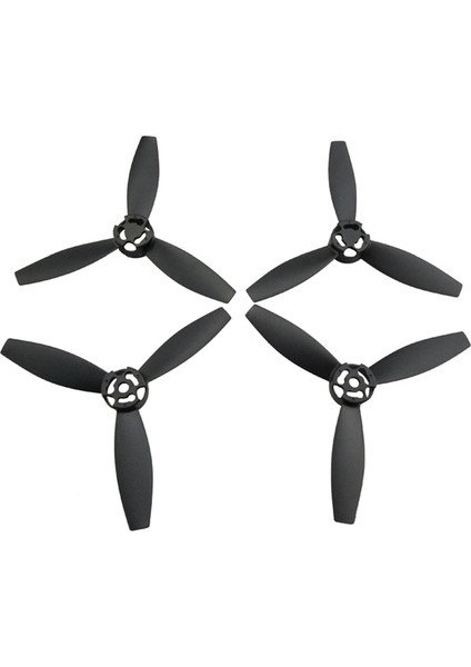 4 Adet Plastik Pervaneler Pervaneler Rotor Rc Drone Yedek Parçaları Parrot Bebop 2 Quadcopter Siyah (Yurt Dışından)