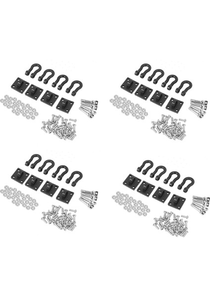 16 Adet Römork Çekme Tokası Çekme Kelepçesi Kancası 1/10 Rc Kaya Tırmanıcısı Eksenel SCX10 Trx4 D110 Araba Kamyonu (Yurt Dışından)
