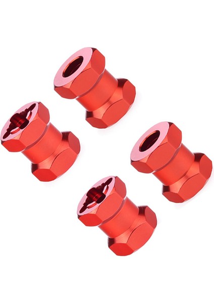Set Rc Araba Metal 12MM Tekerlek Altıgen Göbek 15MM Uzatma Bağlantı Parçası Axıal SCX10 D90 CC01 1/10 Paletli-Gümüş (Yurt Dışından)