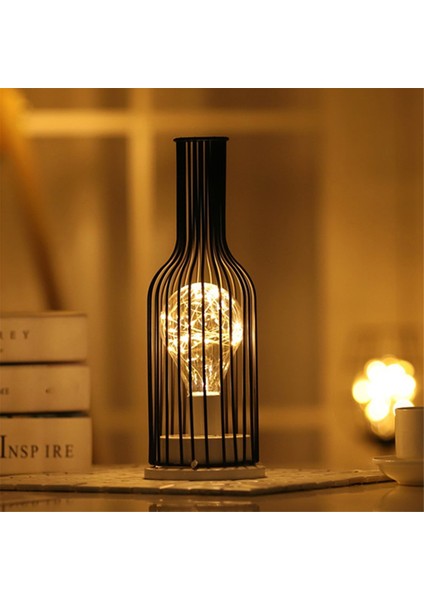 LED Masa Lambası Okuma Gece Lambası Yatak Odası Başucu Masası Aydınlatma Oturma Odası Retro Demir Ev Dekorasyon, C (Yurt Dışından) fırsatları