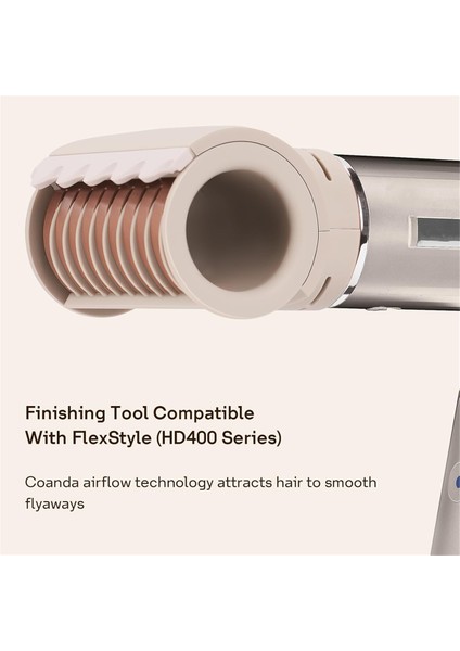 XSKHD4PA / XSKHD4WTCA Flexstyle Serisi Hava Saç Şekillendirme Aleti Ataşmanı Için Geniş Dişli Tarak ve Uçma Önleyici Nozul (Yurt Dışından)