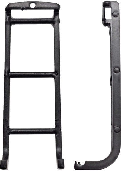 Metal Mini Yan Merdiven 1/18 1/24 TRX4M Rc Araba Yükseltme Parçaları Aksesuarları Uzun Stil (Yurt Dışından) modelleri