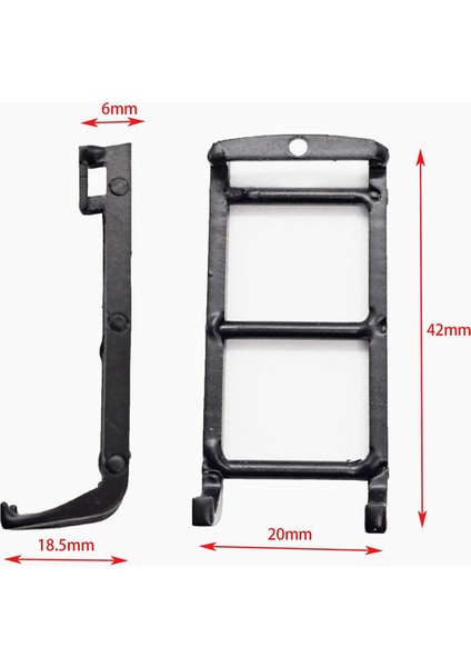 Metal Mini Yan Merdiven 1/18 1/24 TRX4M Rc Araba Yükseltme Parçaları Aksesuarları Uzun Stil (Yurt Dışından) fırsatları