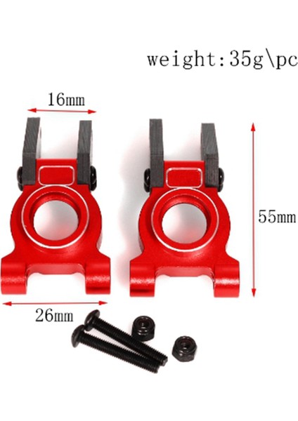 Arrma 1/10 Gorgon 4x2 2WD Gorgon Rc Yükseltme Parçaları Için Metal Alüminyum Alaşımlı Arka Direksiyon Kupası (Yurt Dışından)