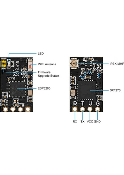 Elrs Nano Alıcı Için Expresslrs 868MHZ Rx Fpv Yarış Drone Için Uzun Menzilli (Yurt Dışından)