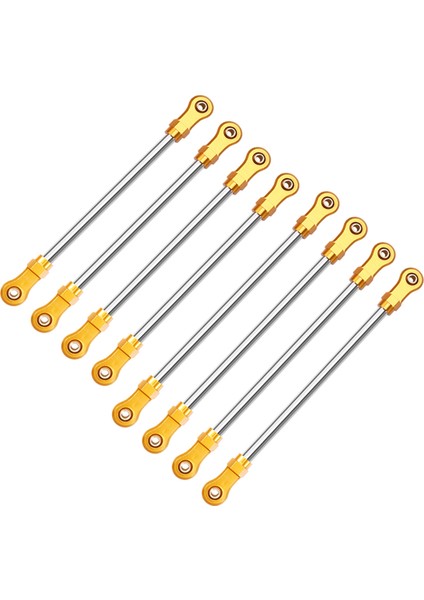 Rc Araba Yükseltme Şasi Ayarlanabilir Çekme Çubuğu Takımı 1/10 YK4016 Parçaları Altın (Yurt Dışından) modelleri