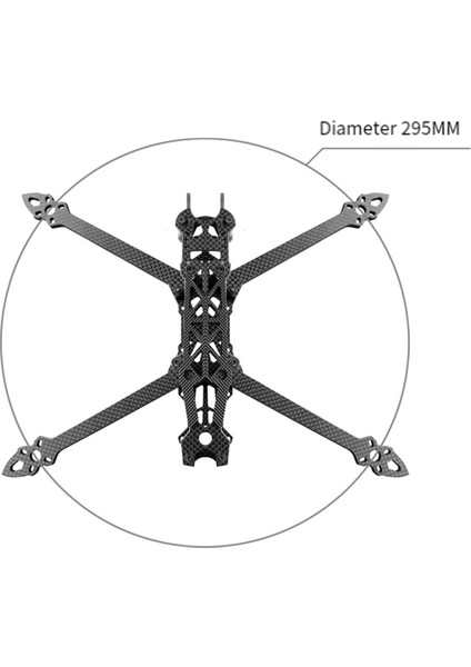 Mark4 Için 7 Inç 295MM 5mm Kol ile Quadcopter Çerçeve Karbon Fiber 7 Inç Fpv Serbest Stil Rc Yarış Drone Yeşil + Karbon (Yurt Dışından)