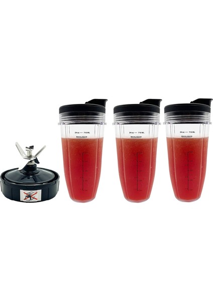 Auto Iq Pro BL480, BL482, BL642, BL682, BL450, BN401, BN751, BN801, Foodi SS351 Için Kapaklı 24OZ Blender Kupası (Yurt Dışından)