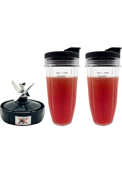 Auto Iq Pro BL480, BL482, BL642, BL682, BL450, BN401, BN751, BN801, Foodi SS351 Için Kapaklı 24OZ Blender Kupası (Yurt Dışından)