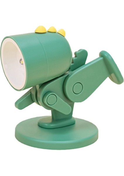 LED Gece Işıkları Karikatür Hayvan Katlanır Masa Lambası Sevimli Hayvan Şekli Göz Koruma Lambası, Yeşil Dinozor (Yurt Dışından) indirimleri