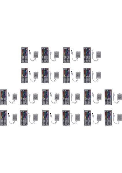 Rgb 5050 LED Işık Şeritleri Için 20X 44 Tuşlu Ir Uzaktan Kumanda (Yurt Dışından)