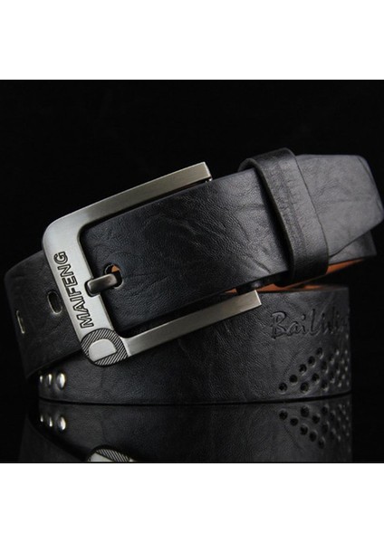 2019 Deri Kemer Erkekler Klasik Pin Toka Erkek Kemeri Lüks Hakiki Punk Perçin Bel Kemeri Vintage Metal Kabartma Erkek Kemerleri Sıcak (Yurt Dışından)