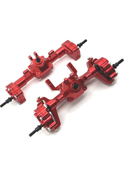 Rc Araba Metal Komple Ön Arka Aks Kiti Fms 1/24 FCX24 Xiaoqi Kırıcı K5 Kırmızı (Yurt Dışından)