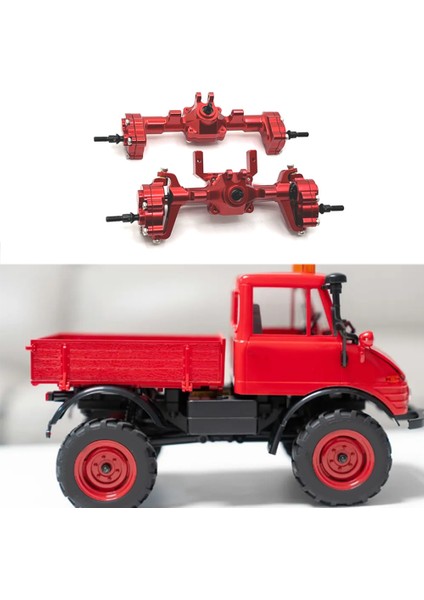 Rc Araba Metal Komple Ön Arka Aks Kiti Fms 1/24 FCX24 Xiaoqi Kırıcı K5 Kırmızı (Yurt Dışından) modelleri