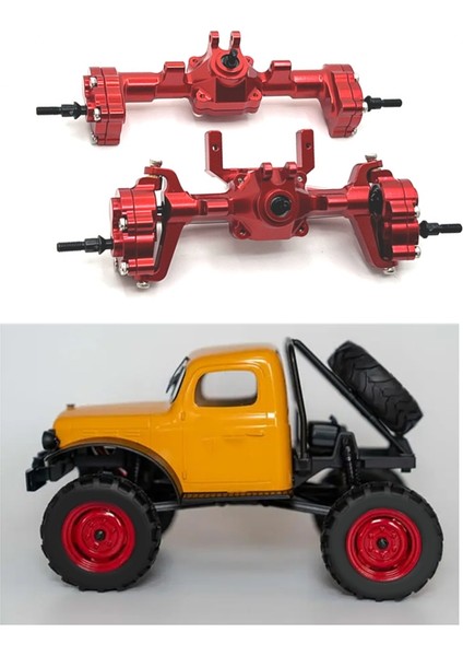 Rc Araba Metal Komple Ön Arka Aks Kiti Fms 1/24 FCX24 Xiaoqi Kırıcı K5 Kırmızı (Yurt Dışından) indirimleri