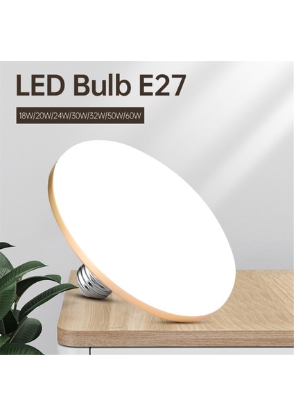 E27 Ampul LED Lamba Iç Aydınlatma Ampulleri Süper Parlak Ev Dekoru Oturma Odası Şekilli Işık Tavan Lambaları 30W (Yurt Dışından)