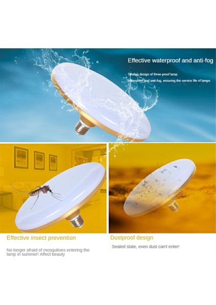E27 Ampul LED Lamba Iç Aydınlatma Ampulleri Süper Parlak Ev Dekoru Oturma Odası Şekilli Işık Tavan Lambaları 30W (Yurt Dışından)