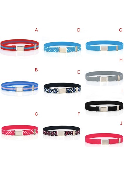 Ayarlanabilir Kemer Çocuk Çocuk Streç Elastik Kanvas Kemer Kolay Tokalı Kemer (Yurt Dışından) modelleri