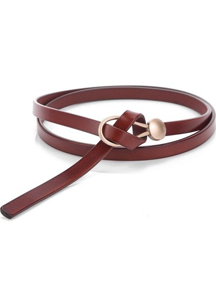 Hakiki Deri Kadın Kemer Lüks Marka Kadın Moda Punk Kemer Kot Kadınlar Için Vahşi Kemer Bel Kemerleri (Yurt Dışından)