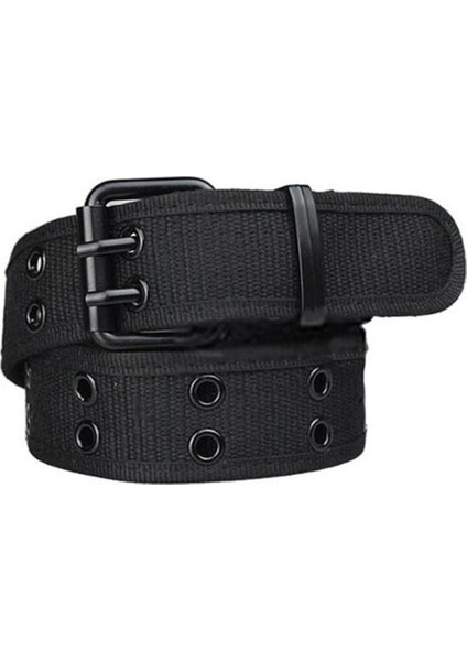 Dokuma Kanvas MEN39S Kemer Çift Pin Tokalı Kemer Erkekler Için Erkek Kanvas Kemerler Moda Kemerler (Yurt Dışından)