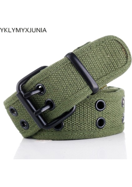 Dokuma Kanvas MEN39S Kemer Çift Pin Tokalı Kemer Erkekler Için Erkek Kanvas Kemerler Moda Kemerler (Yurt Dışından) modelleri