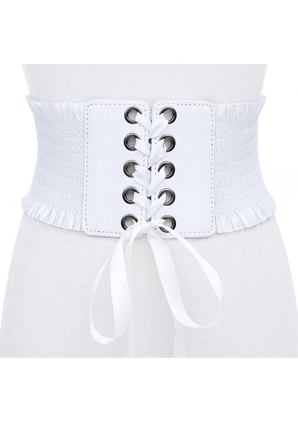 Hirigin Kadın Pu Geniş Bel Kemeri Vintage Metal Çiçek Elastik Streç Toka Kemer (Yurt Dışından) fırsatları