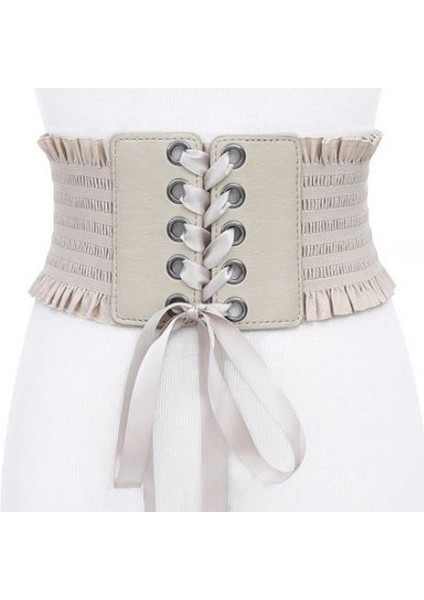 Hirigin Kadın Pu Geniş Bel Kemeri Vintage Metal Çiçek Elastik Streç Toka Kemer (Yurt Dışından) indirimleri