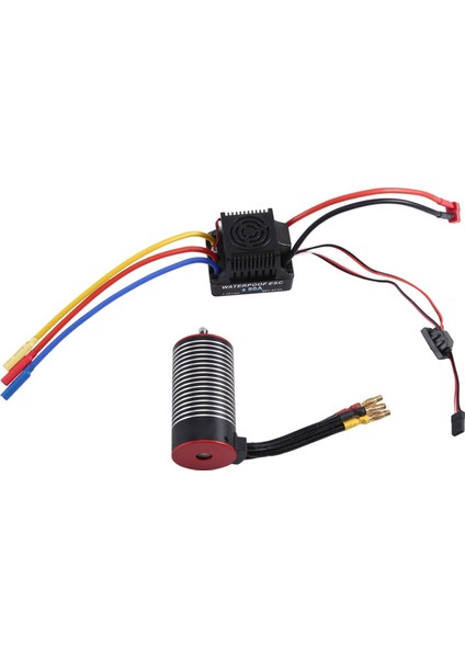 80A Fırçasız Motor Esc Combo 3670 1/10 Rc Drift Yarışı Off-Road Araba Motoru Için, 2850KV (Yurt Dışından)