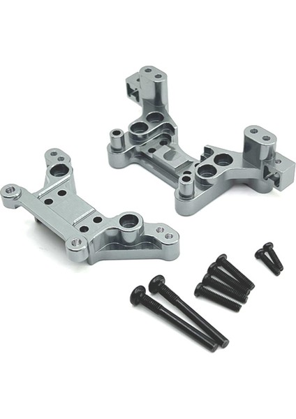 H16 16207 16208 16209 16210 1/16 Rc Araba Yükseltme Parçaları Aksesuarları Için Metal Ön ve Arka Amortisör Kuleleri, Gümüş (Yurt Dışından) modelleri