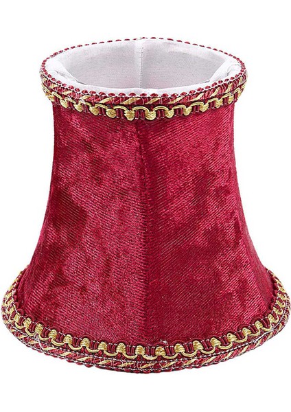 4x Kumaş Klipsli Abajur, E14 El Yapımı Abajur Modern Avrupa Tarzı Duvar Aplik Lambası, Kristal, Mum (Yurt Dışından)