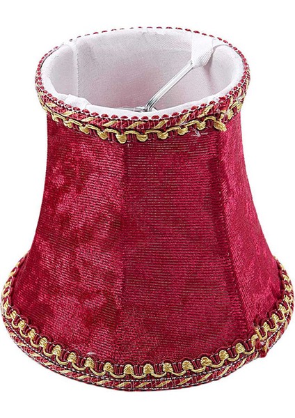 4x Kumaş Klipsli Abajur, E14 El Yapımı Abajur Modern Avrupa Tarzı Duvar Aplik Lambası, Kristal, Mum (Yurt Dışından)