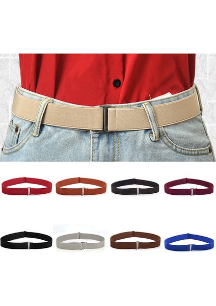 Ayarlanabilir Boyutu Kemer Kadın Erkek Görünmez Kemer Elastik Bant Bel Kemeri No Show Esnek Kemer Kot Pantolon Kemer Cinturon Mujer (Yurt Dışından) indirimleri