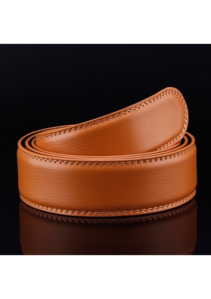 3.5 cm Genişlik Otomatik Kemer Kayışı Yüksek Kaliteli Hakiki Deri Tasarımcı Erkek Kemerleri Lüks Bel Kemeri Hiçbir Toka Beyaz Kırmızı Sarı (Yurt Dışından) fiyatları