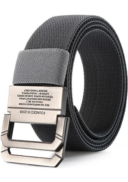Erkekler Kanvas Kemer Alaşım Toka Çift Halka Naylon Elastikiyet Askeri Kemer Ordu Taktik Kemerler Erkekler Için Moda Erkek Kayışı (Yurt Dışından) fırsatları