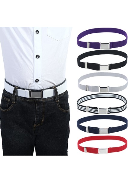 Erkek Kız Için Elastik Kanvas Kemerler Çizgili Streç Batı Kayış Kemer Çocuklar Ayarlanabilir Cinto Menino Çocuk Kemer (Yurt Dışından)