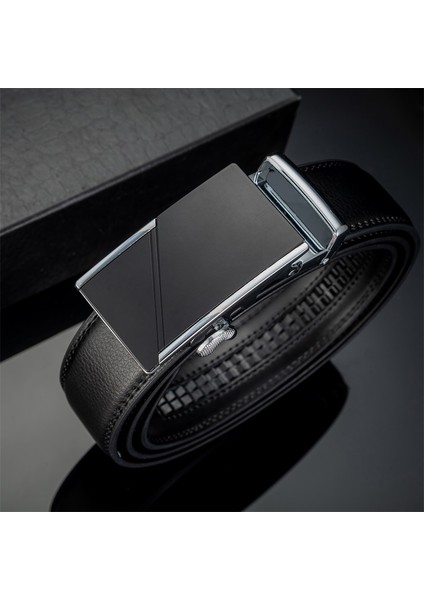 140-160 cm Otomatik Toka Erkek Kemer Hakiki Deri Tasarımcı Moda Lüks Inek Derisi Yüksek Kaliteli Marka Adam Için (Yurt Dışından) fırsatları