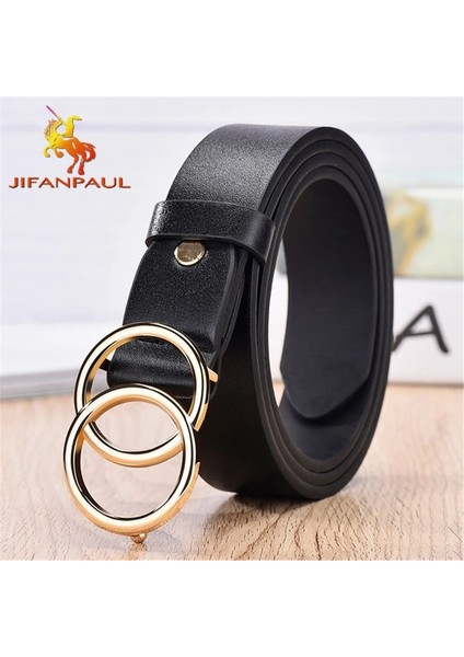 DESIGNER39S Ünlü Marka Leatherhigh Kaliteli Kemer Moda Alaşım Halka Daire Toka Kız Kot Elbise Vahşi Aksesuarları (Yurt Dışından) fiyatları