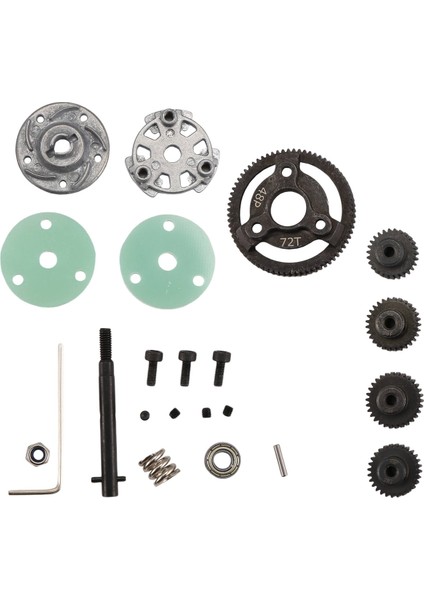Metal 0.8m 48P Mahmuz Dişlisi ve -Dişli Setleri /slash 2WD 1/10 Rc Araba Model Parçaları 72T (Yurt Dışından)