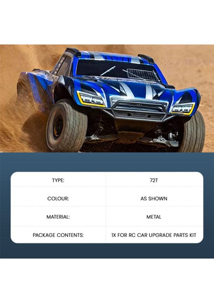 Metal 0.8m 48P Mahmuz Dişlisi ve -Dişli Setleri /slash 2WD 1/10 Rc Araba Model Parçaları 72T (Yurt Dışından) fırsatları